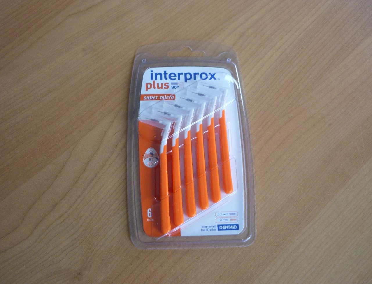 Interprox plus 90° 6x Super micro Naranja ISO 1 0,7-0,8 mm Cepillos interdentales – photo 2